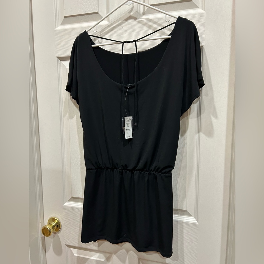 Black Short Sleeve Blouse